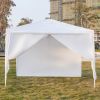 3 x 3m Four Sides Portable Home Use Waterproof Tent with Spiral Tubes White