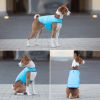 Blue Dog Winter Coat for Large Dogs Waterproof Dog Warm Jacket for Cold Weather Snow Dog Puffer Vest Adjustable Coat with Velcro XL Size