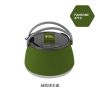 Silicone folding kettle portable wild camping outdoor open fire coffee tea cassette cooker cookware