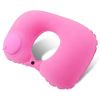 Inflatable Travel Pillow; Pressing U-shaped Neck Pillow; Portable Sleeping Pillow For Airplane; Train; Car; Office