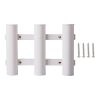 Goture Boat Fishing Rod Holder; 3 Rod Tube Plastic Holder Fishing Tackle Tool